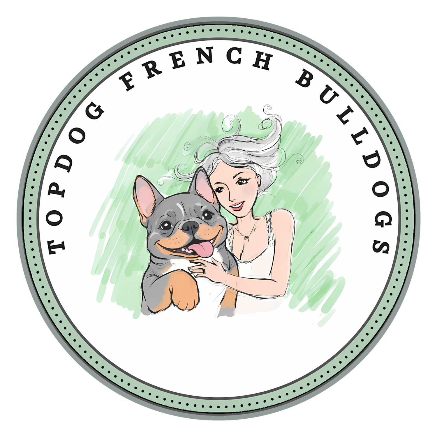Topdog French Bulldogs logo